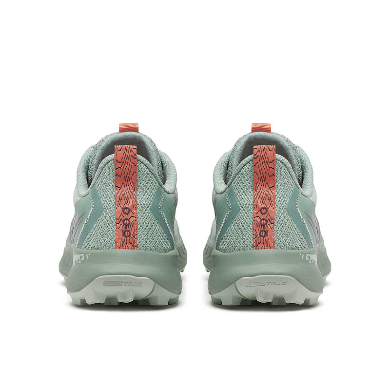 Saucony Peregrine 15 Women's Trail Running Shoe in Mist/Aloe-5