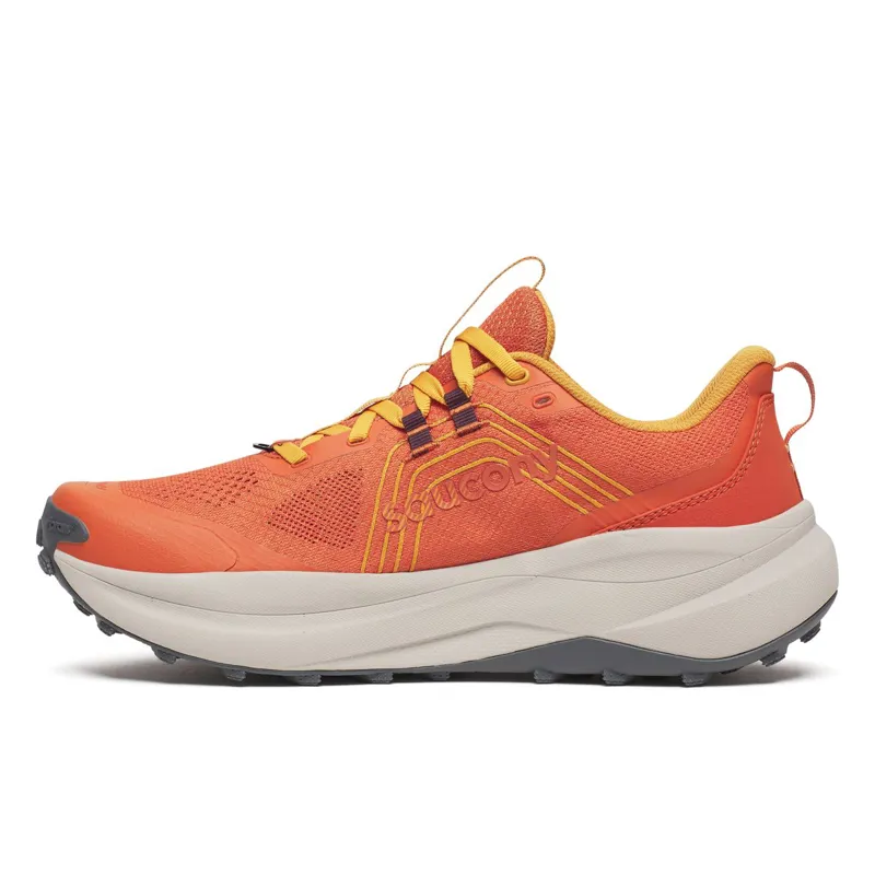 Saucony Xodus Ultra 4 Men's Trail Running Shoe in Amber/Autumn-3