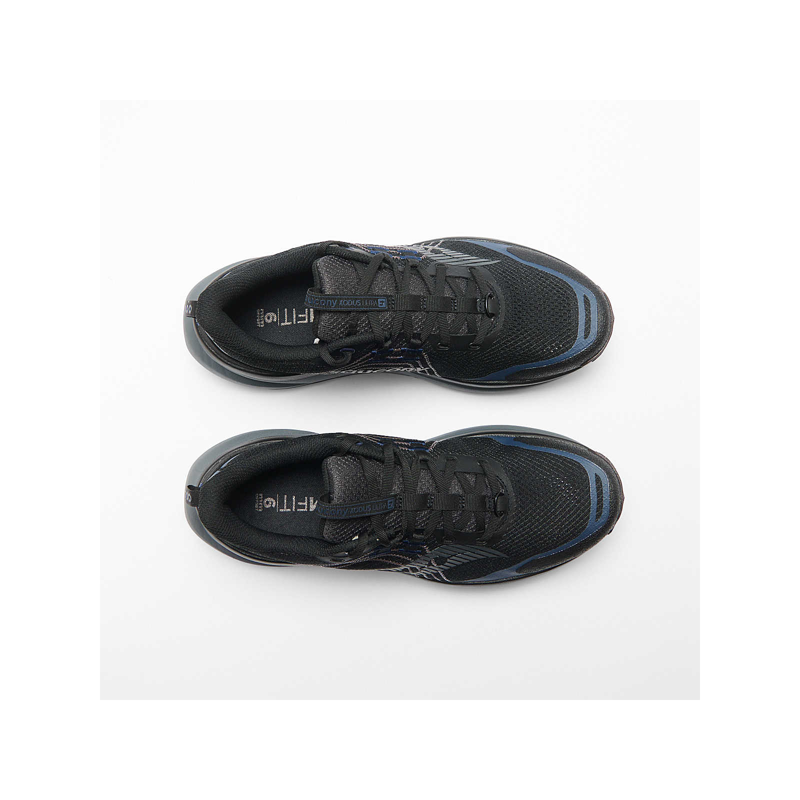 Saucony Xodus Ultra 4 Men's Trail Running Shoe in Black/Navy-2