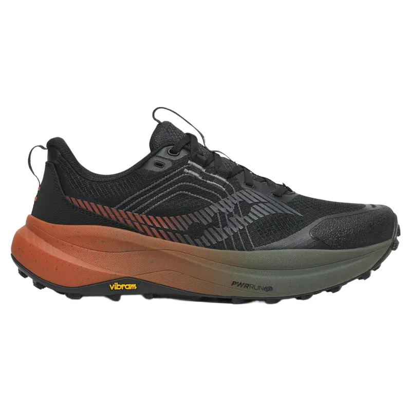 Saucony Xodus Ultra 4 Men's Trail Running Shoe in Black/Rust
