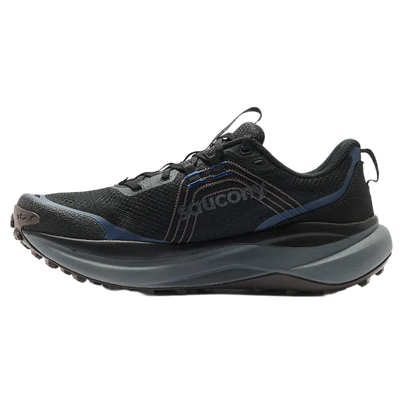 Saucony Xodus Ultra 4 Men's Trail Running Shoe in Black/Navy-3