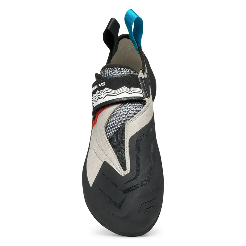 Scarpa Origin VS Unisex Climbing Shoe in Light Gray/Red-1