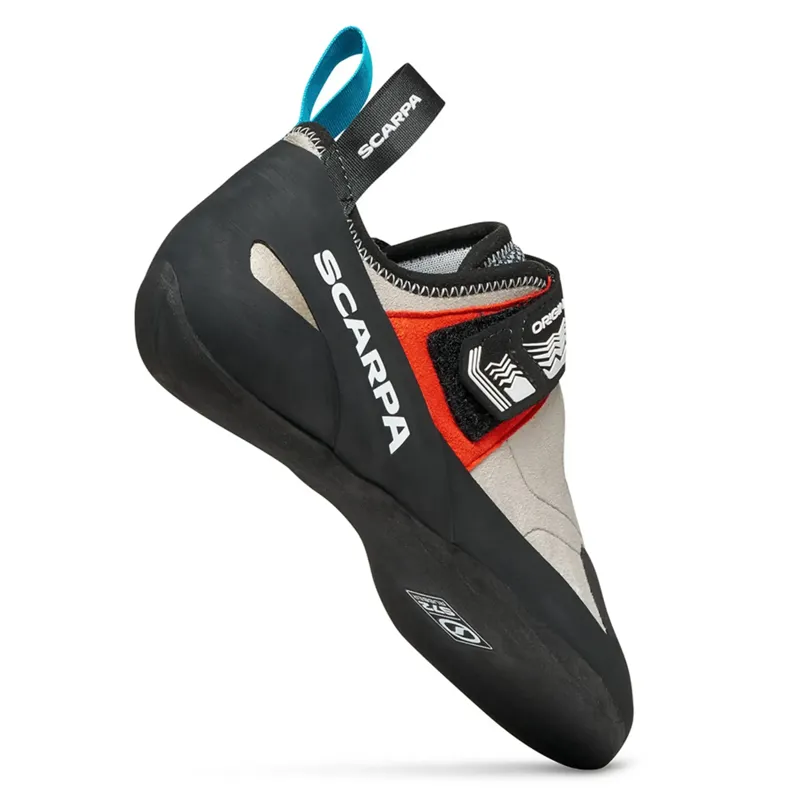 Scarpa Origin VS Unisex Climbing Shoe in Light Gray/Red-5