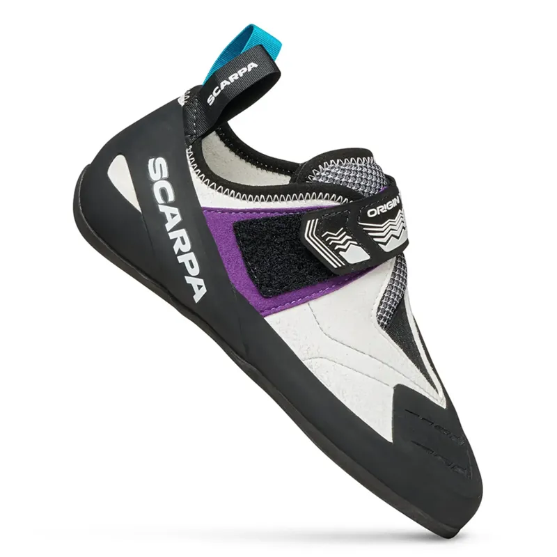 Scarpa Origin VS LV Unisex Climbing Shoe in White/Purple