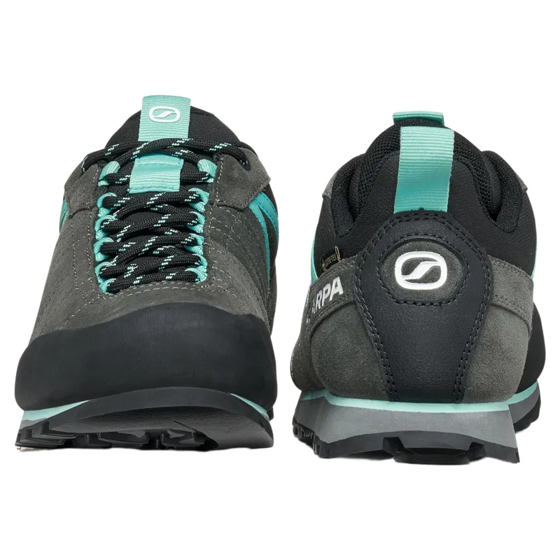 Scarpa Crux 2 GTX Women's Approach Shoe in Shark/Aqua-4