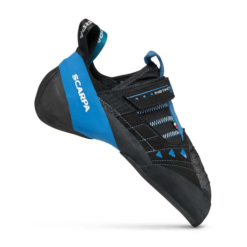 Scarpa Instinct VS-R Men's Climbing Shoe in Black/Azure