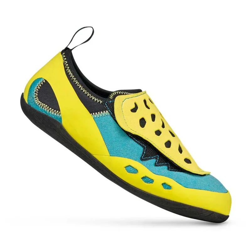 Scarpa Piki Kid's Climbing Shoe in Maldive/Yellow