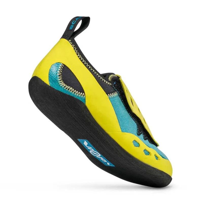 Scarpa Piki Kid's Climbing Shoe in Maldive/Yellow-2