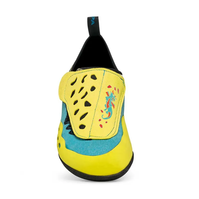 Scarpa Piki Kid's Climbing Shoe in Maldive/Yellow-3