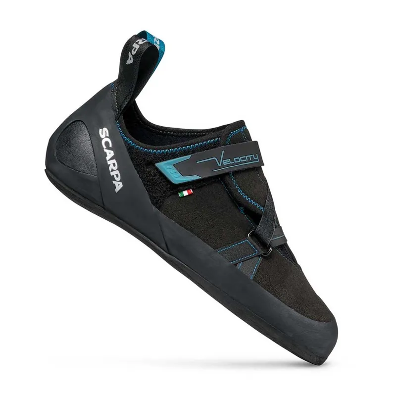 Scarpa Velocity V Men's Climbing Shoes in Black/Ottanio