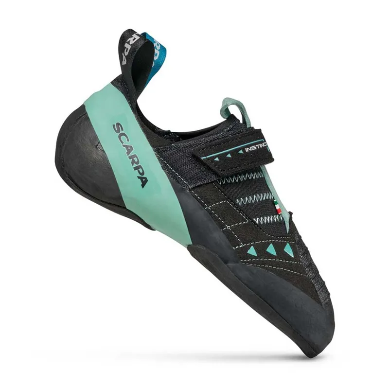 Scarpa Instinct VS Women's Climbing Shoe in Black/Aqua