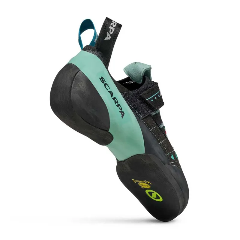 Scarpa Instinct VS Women's Climbing Shoe in Black/Aqua-3