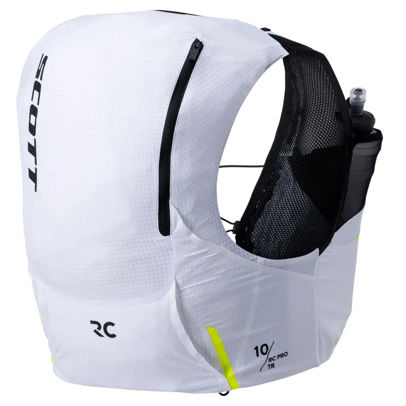 Scott RC PRO TR' 10 Hydration Backpack Race Vest in White/Black-3