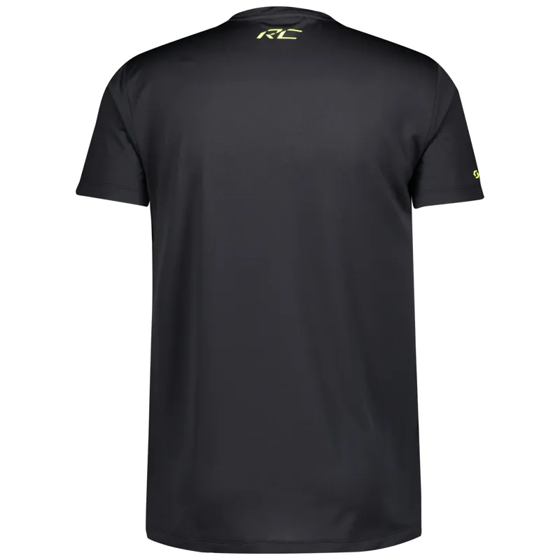 Scott RC Run Team S/SL Men's Running T-Shirt in Black/Yellow-1