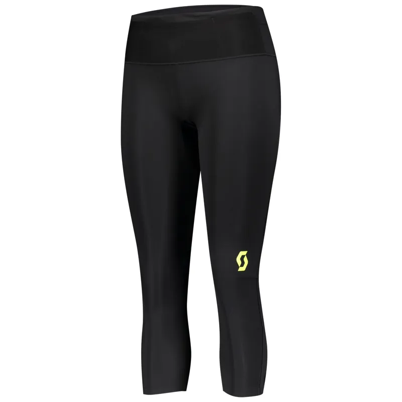 Scott RC Run Women's Running 3/4 Tight in Black/Yellow