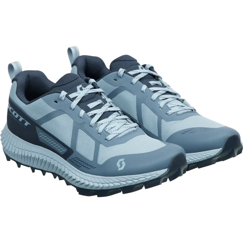 Scott Supertrac 3 Women's Trail Running Shoe in Grace Blue/Bering Blue-3