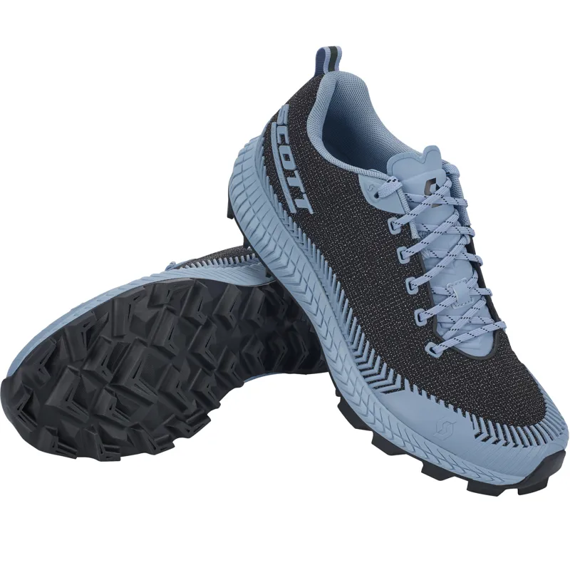 Scott Supertrac Ultra RC Women's Trail Running Shoe in Black/GlaceBlue-4