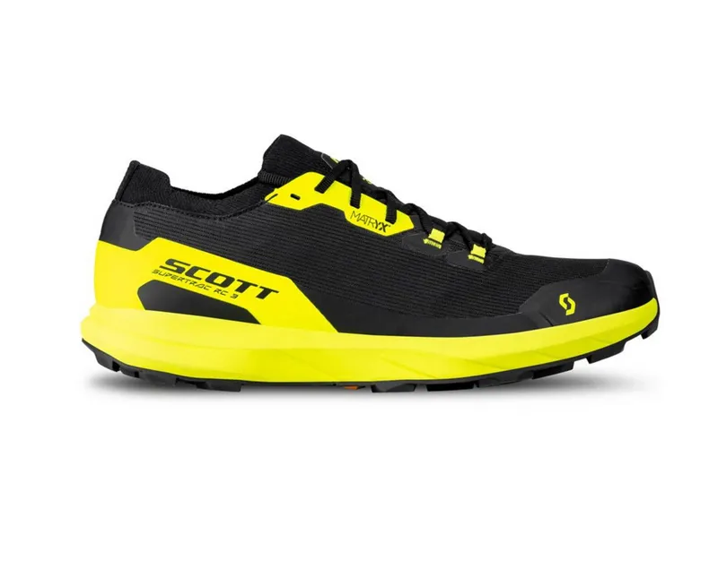 Scott Supertrac RC 3 Men's Trail Running Shoe in Black/Safety Yellow 
