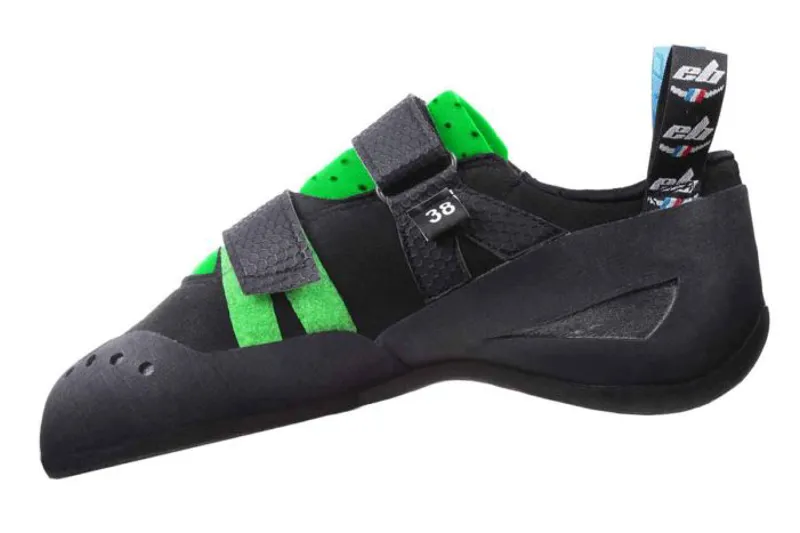 Eb Climbing Electron Unisex Climbing Shoe in Black/Green-1