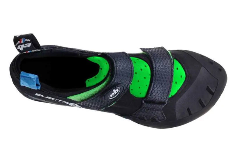 Eb Climbing Electron Unisex Climbing Shoe in Black/Green-2