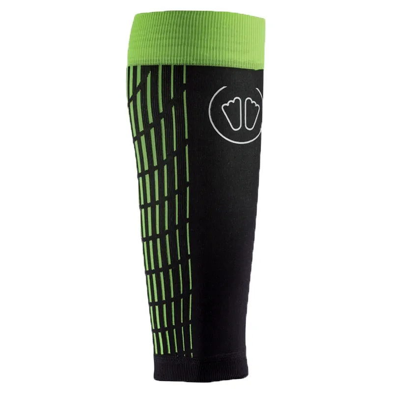 Sidas Ultra Light Calf Compression Sleeve in Black and Yellow-2