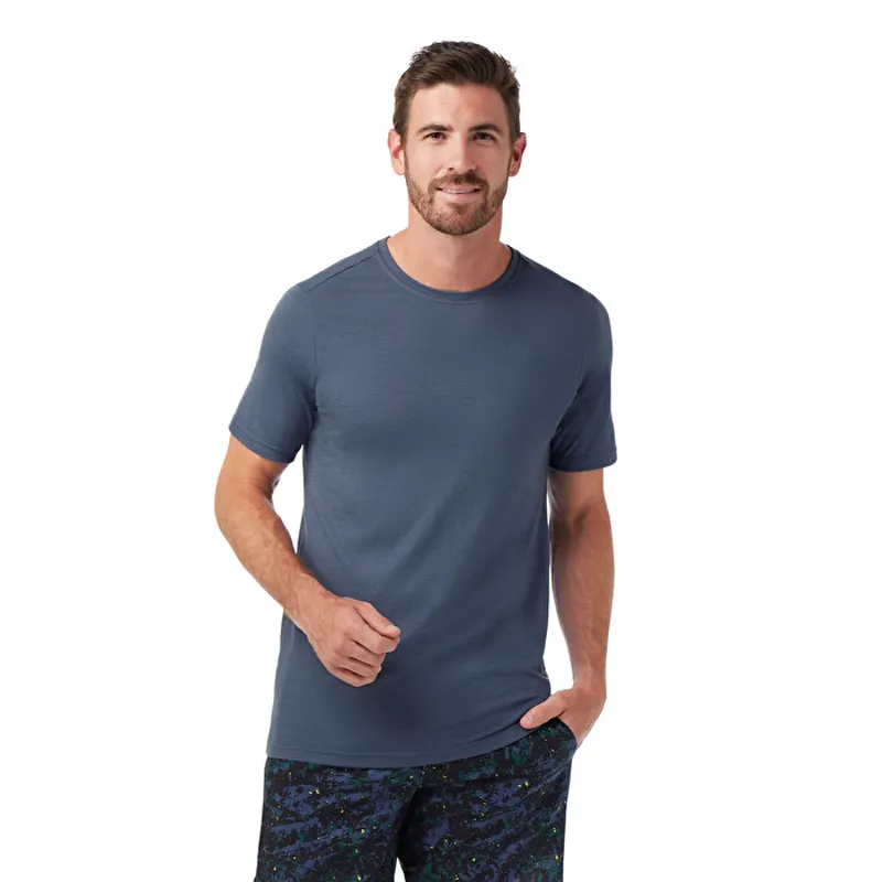 Smartwool Active Men's Short Sleeve T-shirt in Nightfall Blue-1