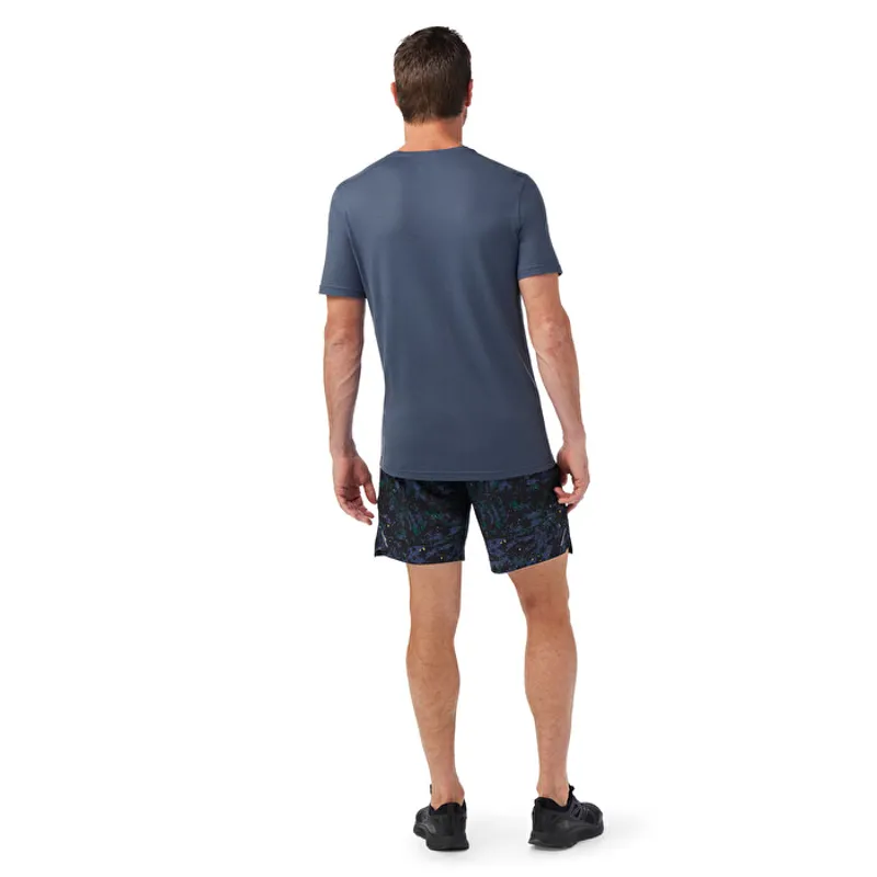Smartwool Active Men's Short Sleeve T-shirt in Nightfall Blue-2