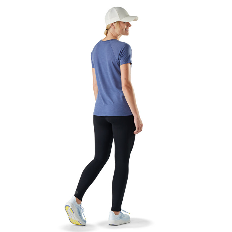 Smartwool Active Ultralite Women's Short Sleeve T-shirt in Nightfall Blue-1