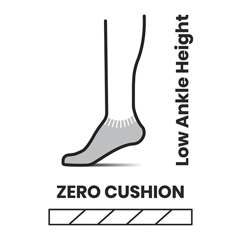 Smartwool Performance Run Zero Cushion Low Ankle Socks in Black-1