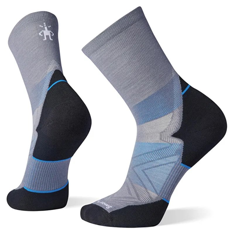 Smartwool Run Targeted Cushion Mid Crew Socks in Graphite