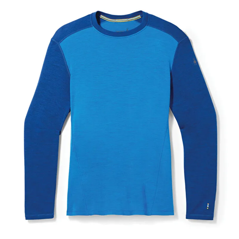 Smartwool Women's Classic Thermal Merino Base Layer Crew in Blueberry Hill/Laguna Blue