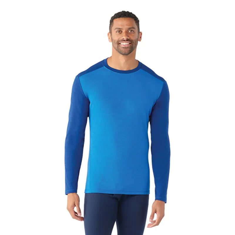 Smartwool Women's Classic Thermal Merino Base Layer Crew in Blueberry Hill/Laguna Blue-1