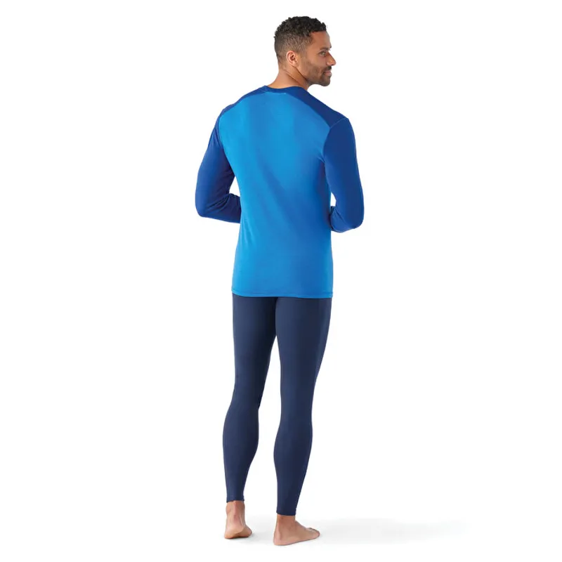 Smartwool Women's Classic Thermal Merino Base Layer Crew in Blueberry Hill/Laguna Blue-2