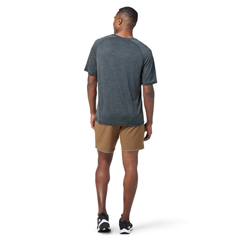 Smartwool Active Ultralite Merino Short Sleeve Men's T-Shirt in Charcoal Heather-2