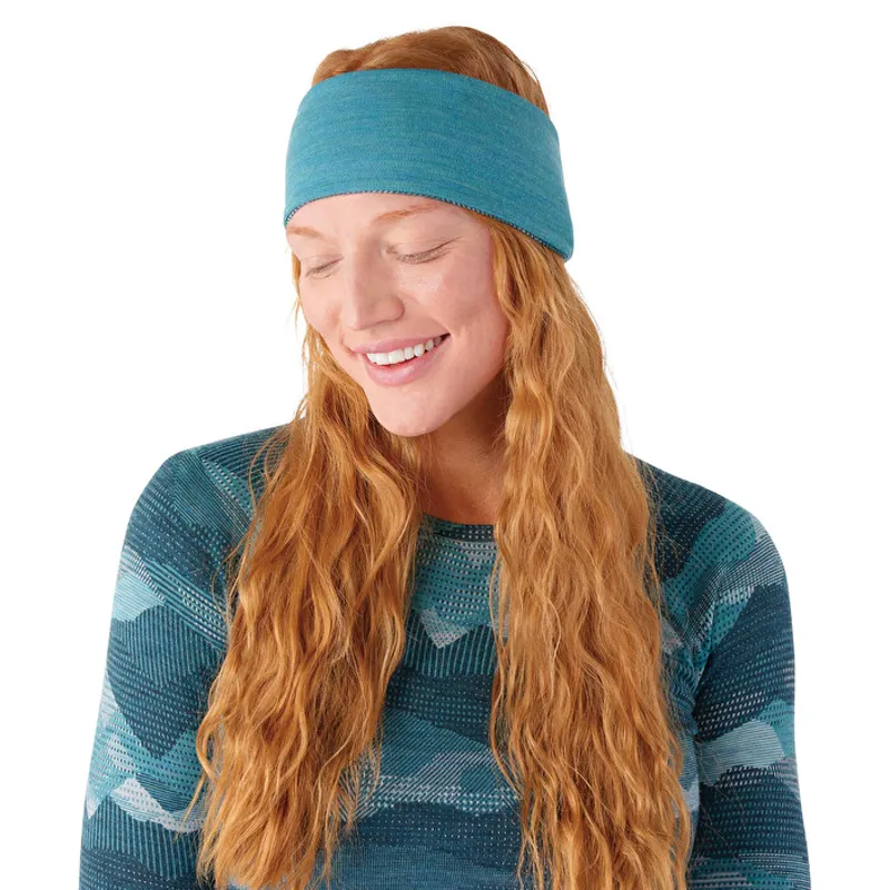 Smartwool Thermal Merino Reversible Headband in Twilight Blue MTN Scape-2