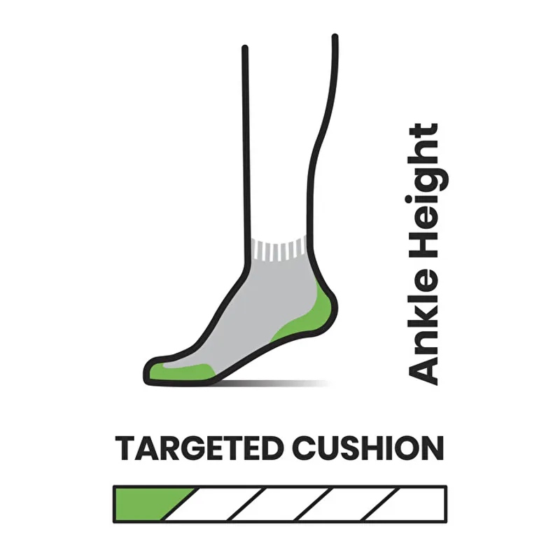 Smartwool Run Targeted Cushion Ankle Socks in Black-1