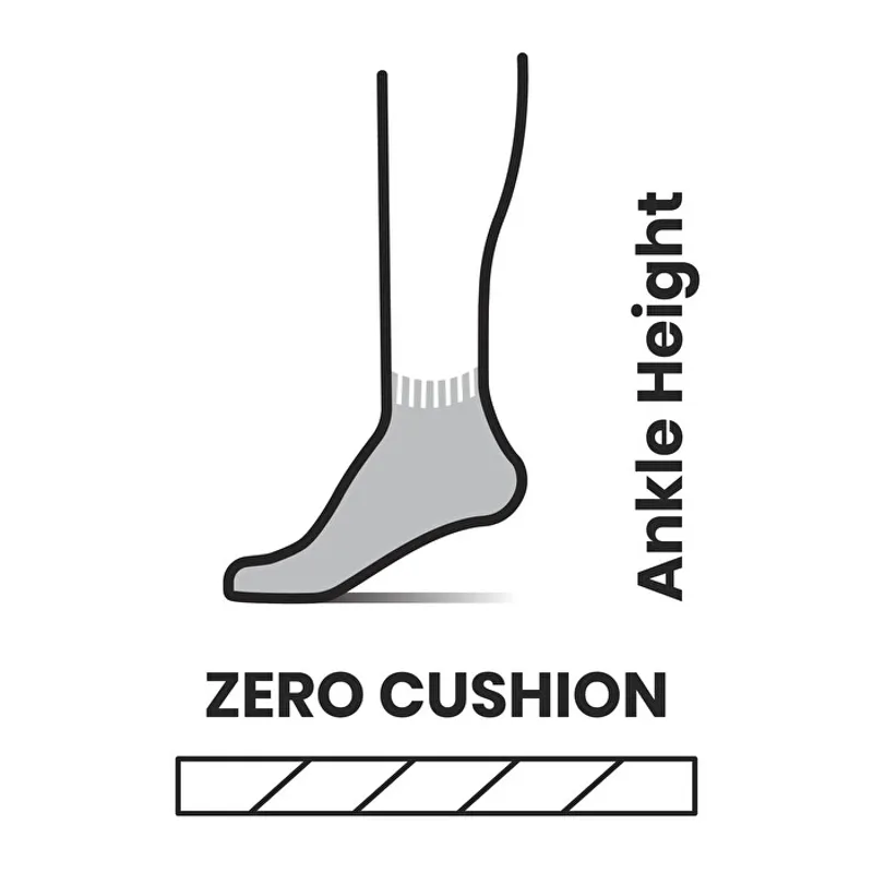Smartwool Run Zero Cushion Ankle Women's Socks in Black-1