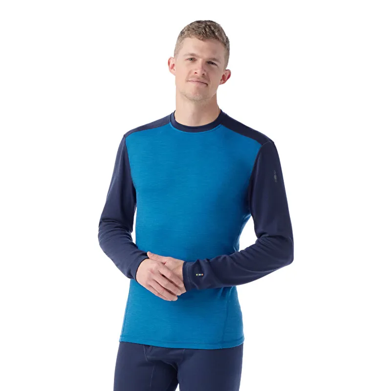 Smartwool Men's Thermal Merino Base Crew in Nival Blue-1