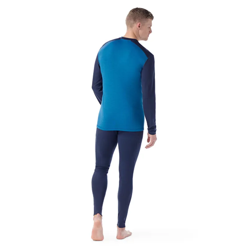 Smartwool Men's Thermal Merino Base Crew in Nival Blue-2