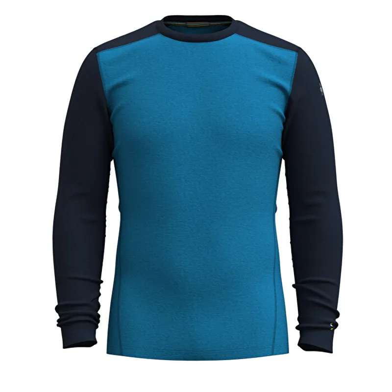 Smartwool Men's Thermal Merino Base Crew in Nival Blue