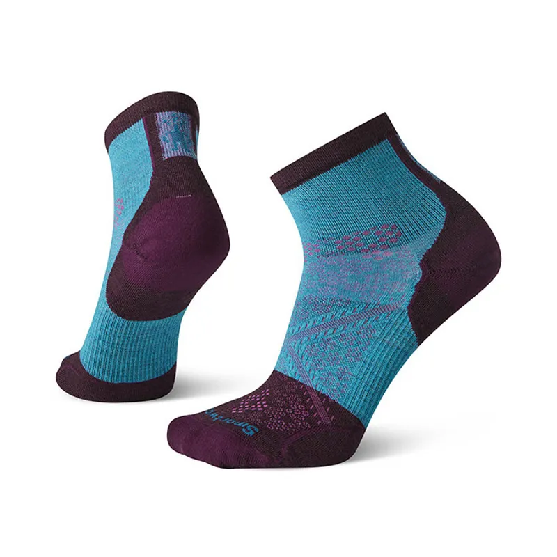 Smartwool Cycle Zero Cushion Ankle Women's Socks in Ocean Abyss