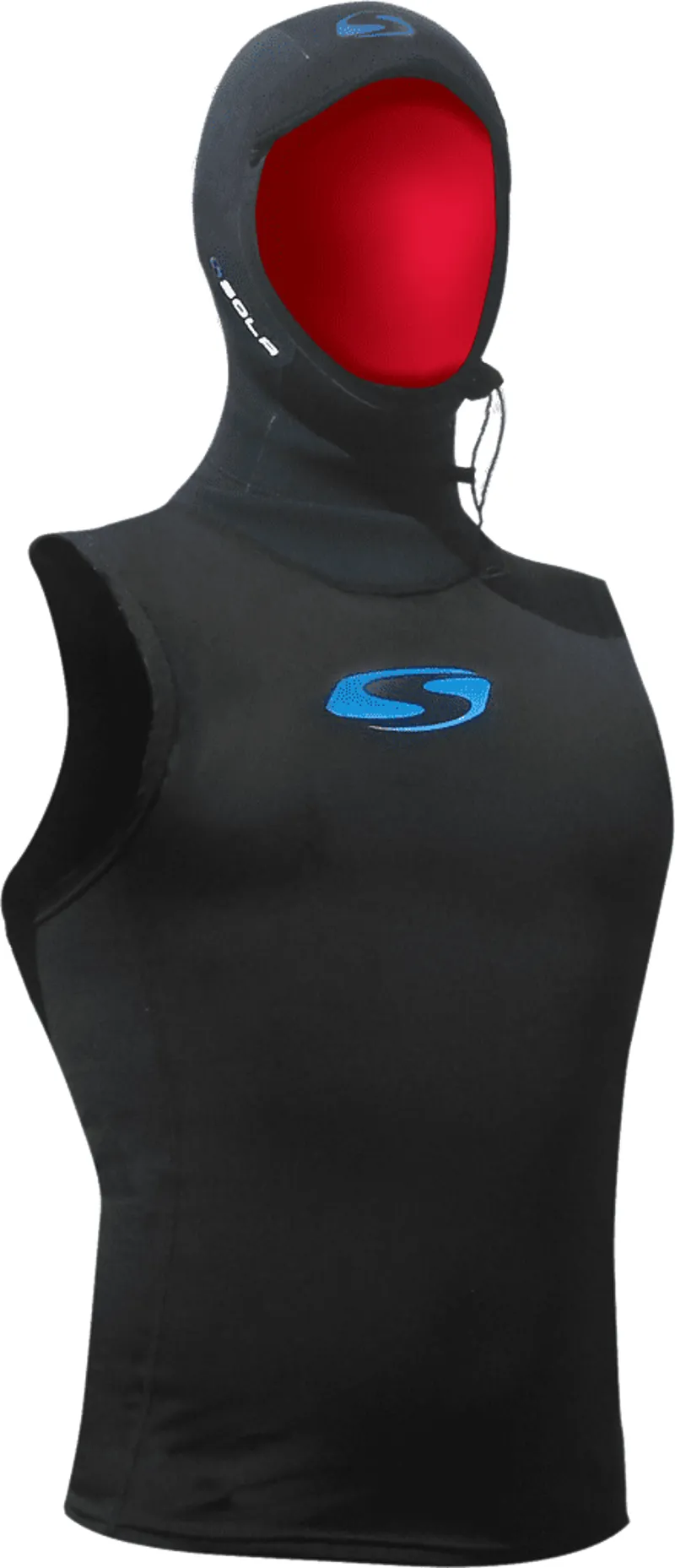 Sola Poly-Prop Hooded Vest in Black