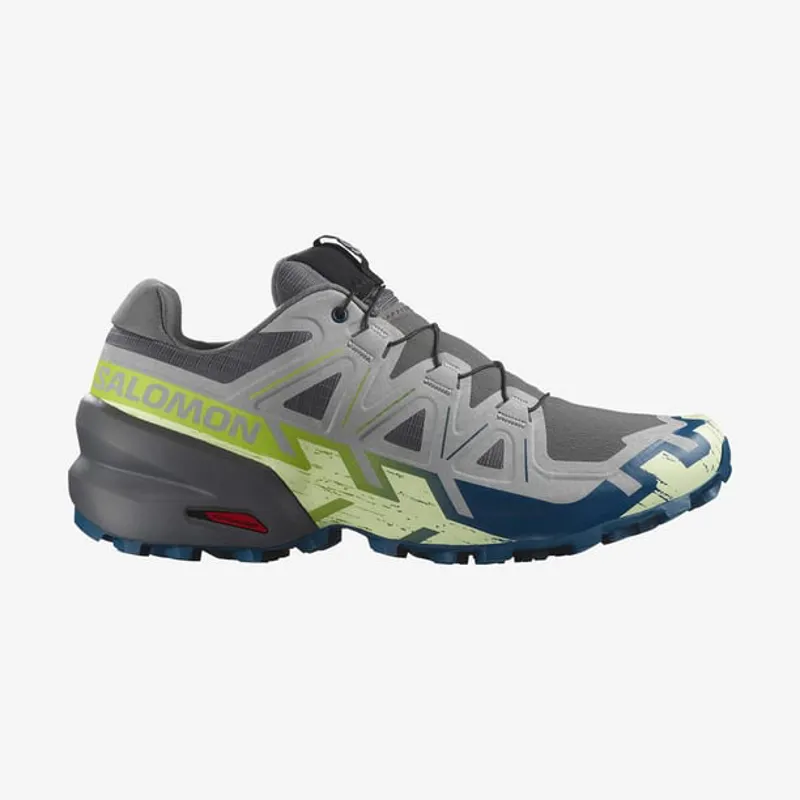 Salomon Speedcross 6 Men's Trail Running Shoe in Castlerock/Vanilla Ice/Smoke Green
