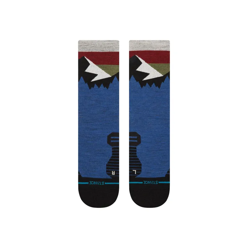 Stance Light Wool Crew Running Sock in Cobalt Blue-2