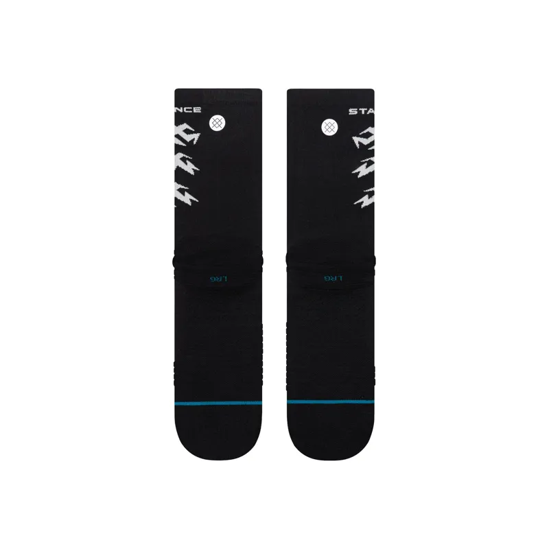 Stance Runner Light Crew Sock in Black-2