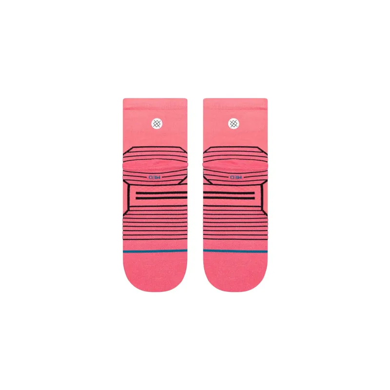 Stance Variegated Ultra Light Quarter Women's Running Sock in Pink-2