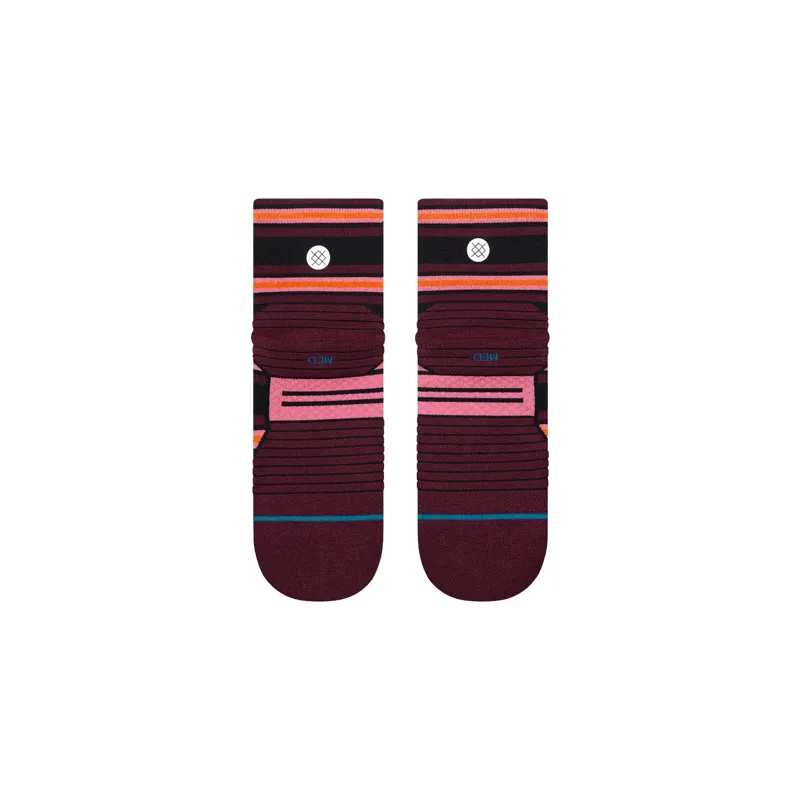 Stance Wayfarer Light Quarter Womens Running Sock in Fig -3