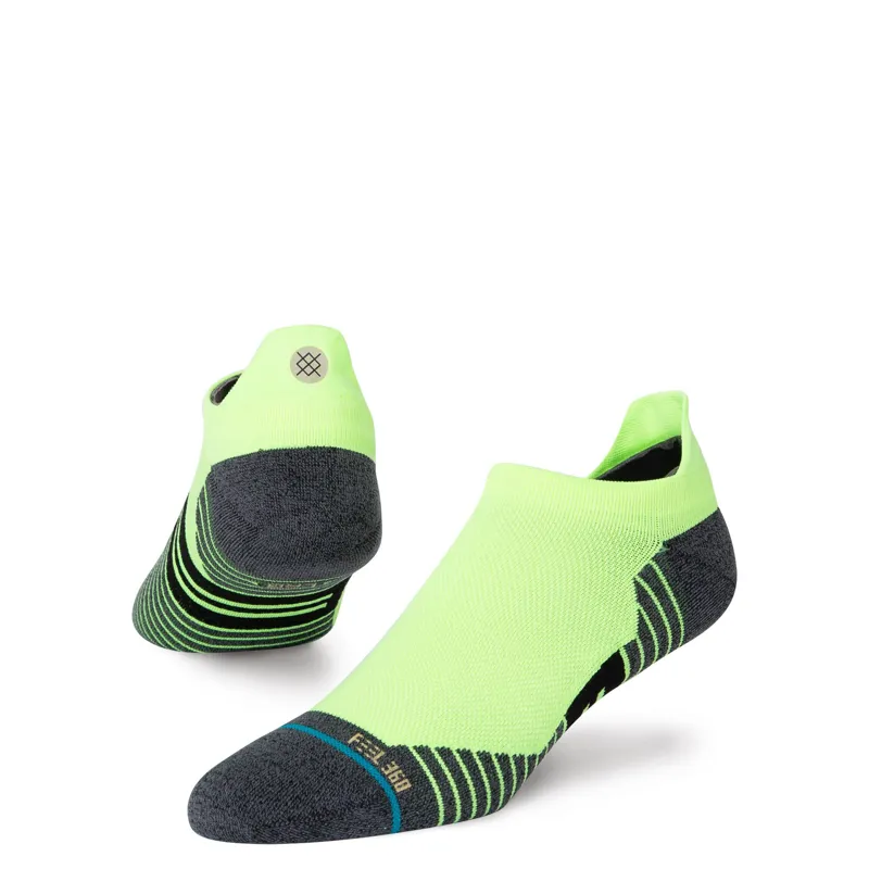 Stance Ultra Tab Running Socks in Neon Green