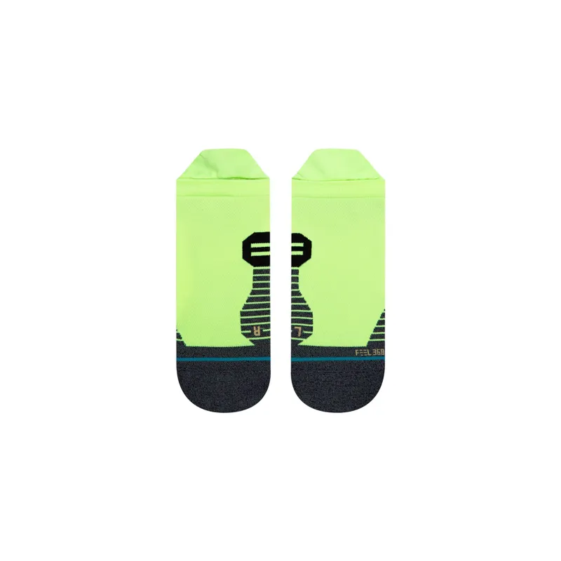 Stance Ultra Tab Running Socks in Neon Green-1