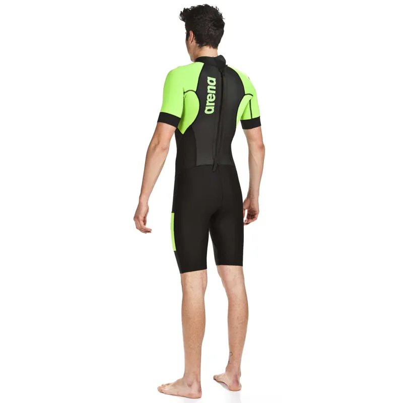 Arena Swimrun Mens Wetsuit in Black/Green-4